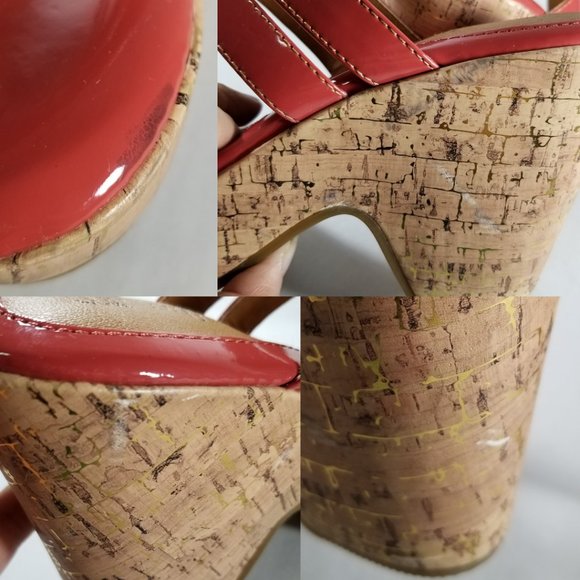 Sofft Eurosoft Pink Patent Faux Leather Sandals - Picture 7 of 7